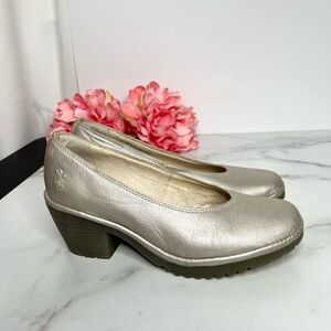 FLY LONDON WALO988FLY MOUSSE LEATHER PUMPS